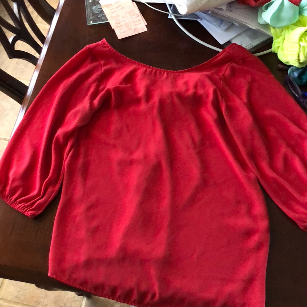 Red blouse